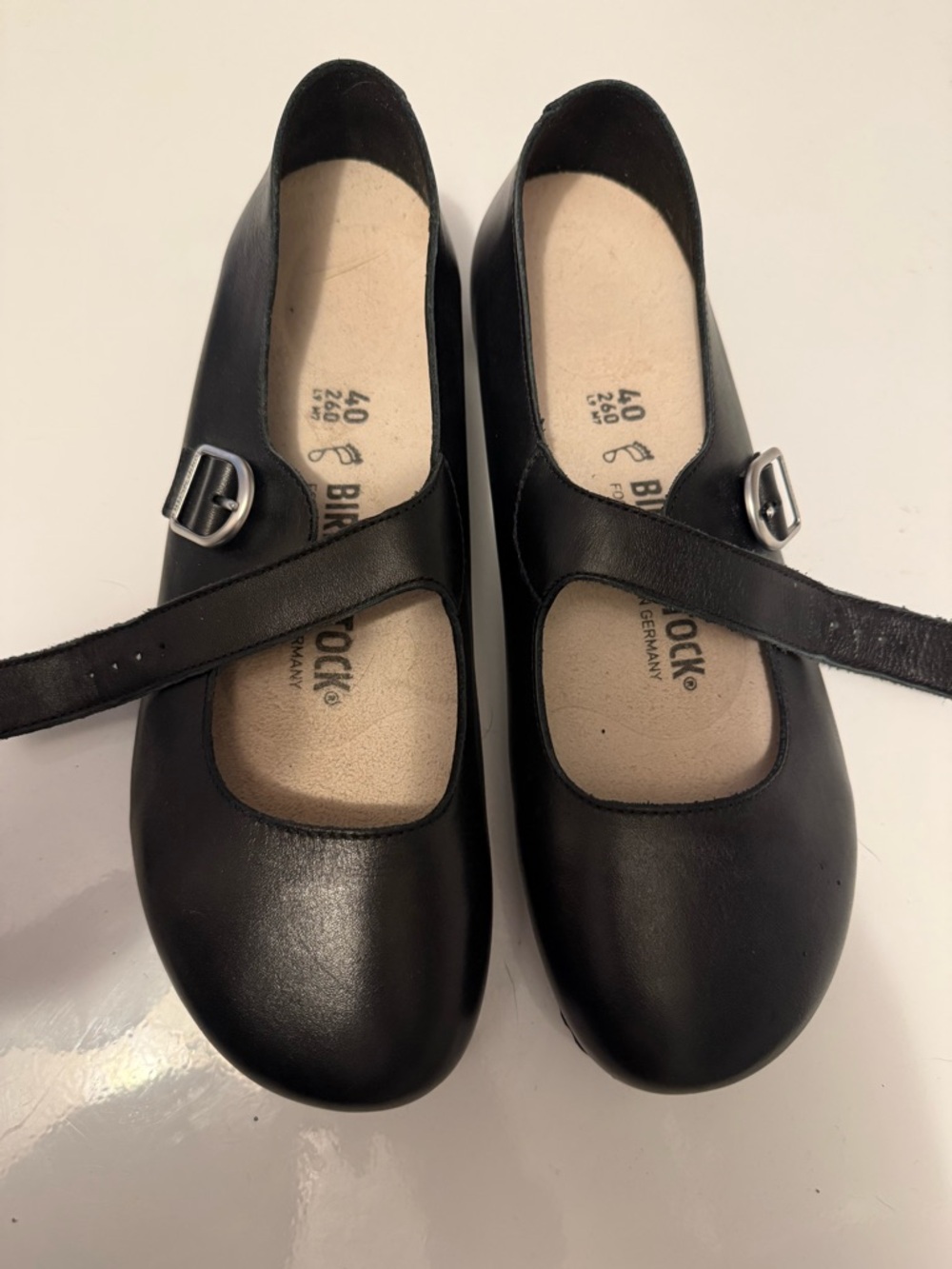 Birkenstock Black Mary Jane Shoes